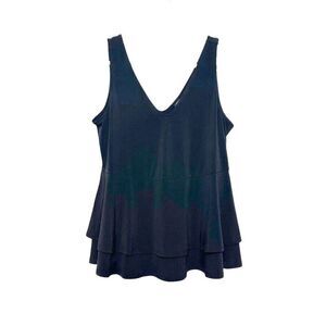 Torrid Black Layered Sleeveless Top Women's 0 /12 Black‎ Flowy Whimsical Goth